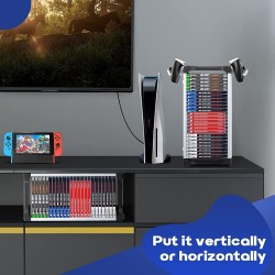 Oyun Depolama Kulesi 23 Kapasiteli Oyun Standı Rafı PS5/PS4/Xbox One/Xbox 360/Xbox Serisi X/S/Switch Oyun Kutuları TY-2847