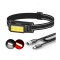 Kafa Lambası 50 Cob Led Şarjlı 4 Mod Led Kafa Feneri Zoom Sellektör Su Geçirmez Ht-650	