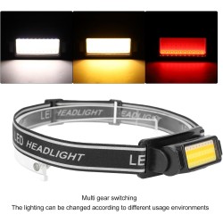 Kafa Lambası 50 Cob Led Şarjlı 4 Mod Led Kafa Feneri Zoom Sellektör Su Geçirmez Ht-650	