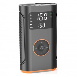 YS002 Taşınabilir Şarjlı Pompa Araç Oto Lastik Şişirme Pompası 160 PSI Kompresör Powerbank Led Işıklı 