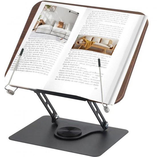 HT-907 Metal Ahşap Kitap Okuma Standı 360 Dönebilen Katlanabilir Masaüstü Rahle Laptop Standı Tablet HT-907 Metal Ahşap Kitap Okuma Standı 360 Dönebilen Katlanabilir Masaüstü Rahle Laptop Standı Tablet