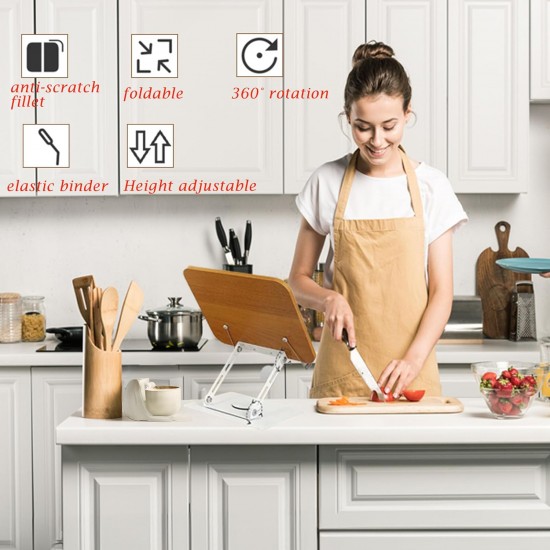 HT-907 Metal Ahşap Kitap Okuma Standı 360 Dönebilen Katlanabilir Masaüstü Rahle Laptop Standı Tablet HT-907 Metal Ahşap Kitap Okuma Standı 360 Dönebilen Katlanabilir Masaüstü Rahle Laptop Standı Tablet
