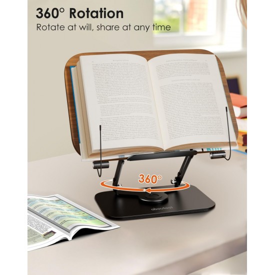 HT-907 Metal Ahşap Kitap Okuma Standı 360 Dönebilen Katlanabilir Masaüstü Rahle Laptop Standı Tablet HT-907 Metal Ahşap Kitap Okuma Standı 360 Dönebilen Katlanabilir Masaüstü Rahle Laptop Standı Tablet