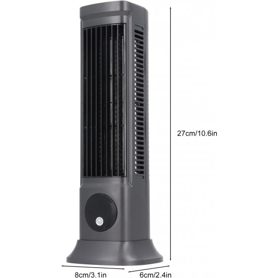 HP-F21 USB Şarjlı Sessiz Kule Tipi Masaüstü Mini Fan 3 Kademe Ofis Tipi Soğutucu Kule Fanı
