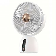 HEPU HP-F07 USB Şarjlı Sessiz Masaüstü Mini Fan   360° Ayarlanabilir Gövde Vantilatör