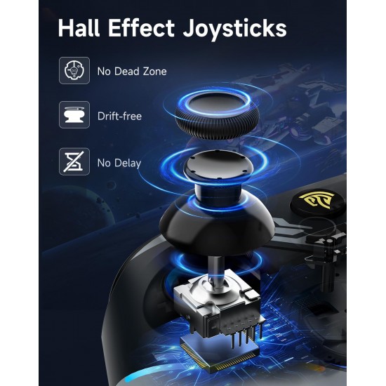 AL-NS2286 RGB Kablosuz Joystick Wireless Oyun Kolu PC/Switch/IOS/Android İçin Oyun Kolu Nintendo Swich Uyumlu Pc Laptop