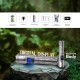 M06 Metal Kasa Uzun Menzil Profesyonel LED Fener 1800 Lümen 5000 mAh Zoom 4 Mod Dijital Ekranlı  USB Şarjlı Fener Powerbank