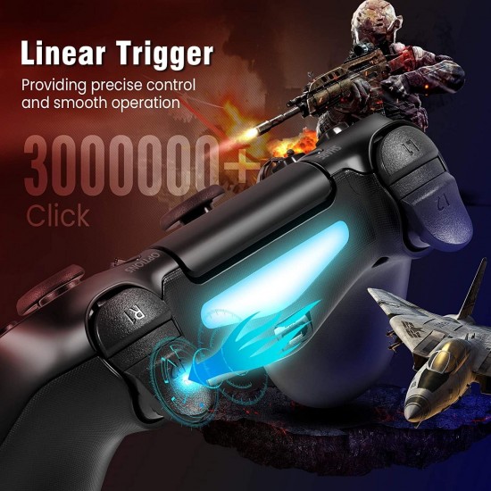 Ps4 Joystick Çift Titreşim 600mAh PS4 Gamepad Oyun Kolu Slim Pro Fat Kablosuz Bluetooth PS4 