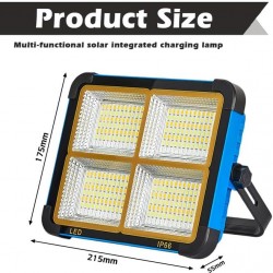 L03 Solar Taşınabilir LED Kamp Lambası – 150W 306 LED USB Şarjlı Powerbank Özellikli Su Geçirmez Flaşhör 4 Mod