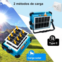 L03 Solar Taşınabilir LED Kamp Lambası – 150W 306 LED USB Şarjlı Powerbank Özellikli Su Geçirmez Flaşhör 4 Mod