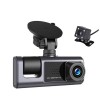 H309 Full Hd 1080P Wi-fi Full Hd Üç Kameralı Araç Içi Kamera Araba Güvenlik Kamerası Gece Görüşü Ön Geri iç Kayıt IR LED