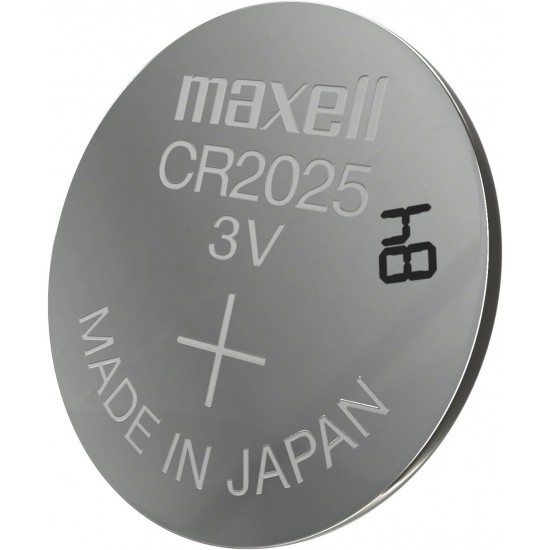Maxell Cr2025 Lityum Pil 5 li Blister Saat Pili Düğme Pil Yeni Tarih Lityum, 3 V, 170 mAh