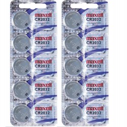 Maxell Cr2032 Lityum Pil 10 lu Blister Saat Pili Düğme Pil Yeni Tarih Lityum, 3 V, 230 mAh	