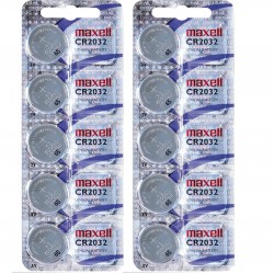 Maxell Cr2032 Lityum Pil 10 lu Blister Saat Pili Düğme Pil Yeni Tarih Lityum, 3 V, 230 mAh	