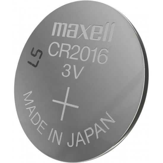 Maxell Cr2016 Lityum Pil 10 lu Blister Saat Pili Düğme Pil Yeni Tarih Lityum, 3 V, 90 mAh