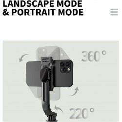 T16 Selfie Çubuğu Uzaktan Kumandalı 106 Cm Tripod Özçekim Alüminyum Masa Üstü Tripod