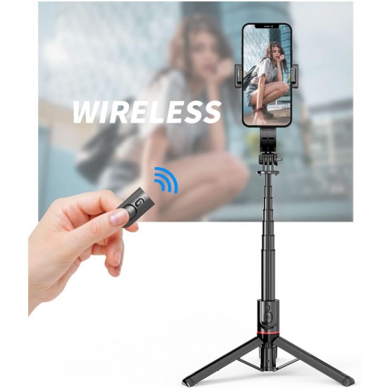 T16 Selfie Çubuğu Uzaktan Kumandalı 106 Cm Tripod Özçekim Alüminyum Masa Üstü Tripod