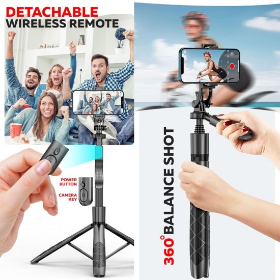 L16 Selfie Çubuğu Uzaktan Kumandalı 153 Cm Tripod Özçekim 360 Derece Alüminyum Masa Üstü Tripod L16 Selfie Çubuğu Uzaktan Kumandalı 153 Cm Tripod Özçekim 360 Derece Alüminyum Masa Üstü Tripod