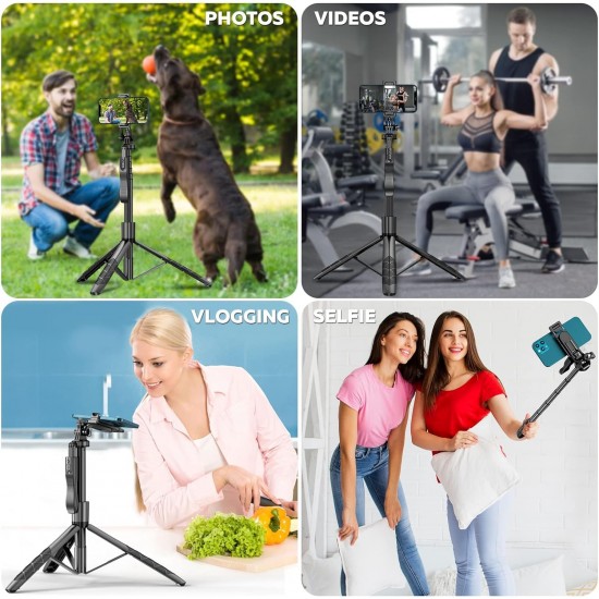 L16 Selfie Çubuğu Uzaktan Kumandalı 153 Cm Tripod Özçekim 360 Derece Alüminyum Masa Üstü Tripod L16 Selfie Çubuğu Uzaktan Kumandalı 153 Cm Tripod Özçekim 360 Derece Alüminyum Masa Üstü Tripod