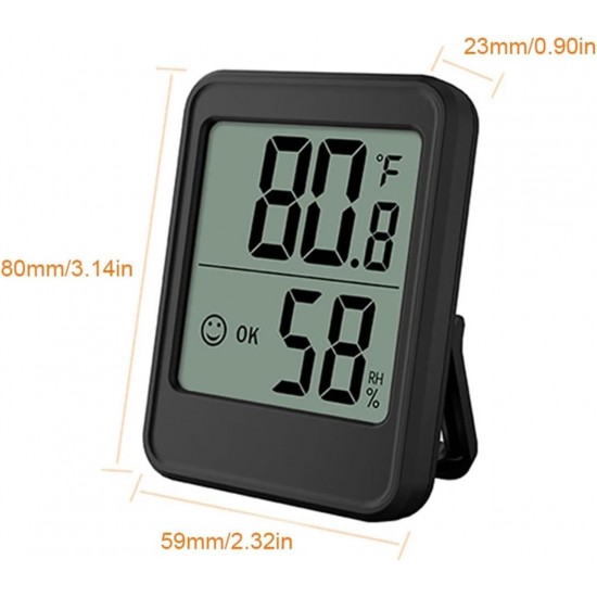 MC40 Dijital Termometre İç Mekan Oda Sıcaklık Nem Ölçer Led Monitör Higrometre Isı Ölçer Derece