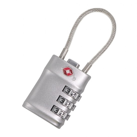 HT-32 Kırılmaz Şifreli Asma Kilit 3 Haneli Paslanmaz Esnek Kilit Valiz Çanta Kilidi Spor Salonu Çelik Dolap Kilidi TSA Onaylı	