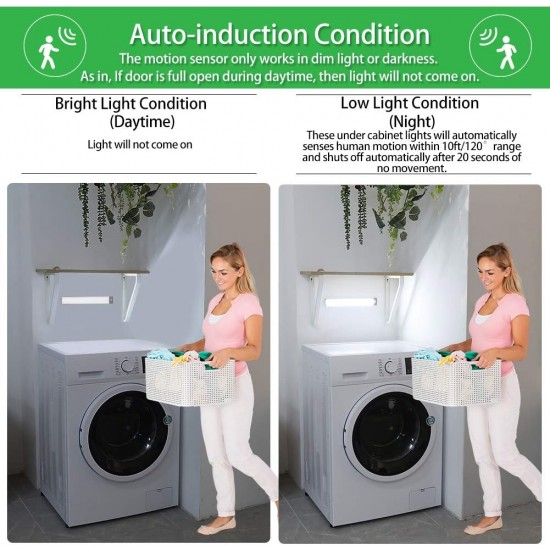 HT_33 Şarjlı Tak Çıkar Akıllı Hareket Sensörlü Kablosuz Led Lamba 76 Led 3 Farklı Renk Sıcaklığı 24 Cm Led Işık Mutfak Koridor Dolap 