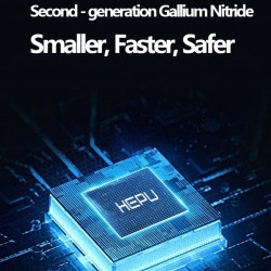 HP-C31 45 Watt GaN Şarj Adaptörü 2-Port Fast Charger Hızlı Şarj Adaptörü type c Kablo Dual-Port Charger QC 3.0