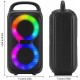 HT-983 Taşınabilir Bluetooth Hoparlör 2×3” Hoparlör 6W Rgb Tws Destekli Extra Bass TF Card Usb Müzik Kutusu