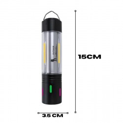 HT-736 Şarjlı EL Feneri Kamp Feneri Ortam Odaklı Taşınabilir Aydınlatma Asma Kancalı Lüküs Lamba