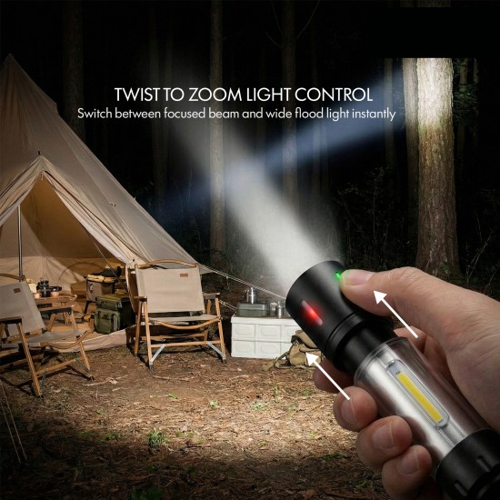 HT-736 Şarjlı EL Feneri Kamp Feneri Ortam Odaklı Taşınabilir Aydınlatma Asma Kancalı Lüküs Lamba