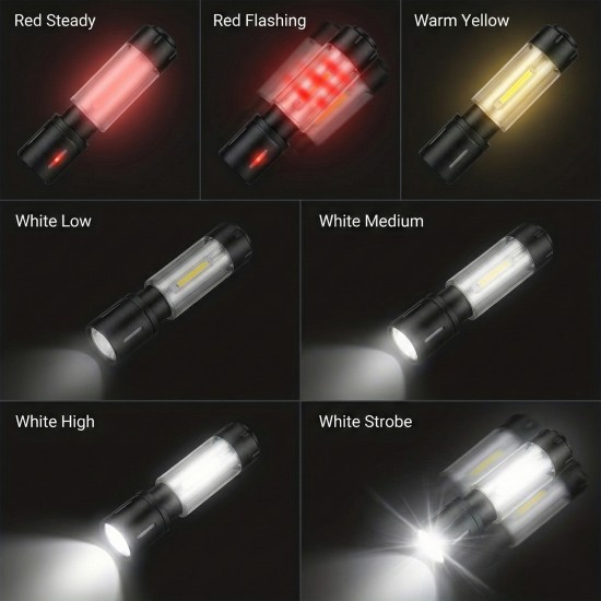 HT-736 Şarjlı EL Feneri Kamp Feneri Ortam Odaklı Taşınabilir Aydınlatma Asma Kancalı Lüküs Lamba