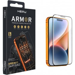 Hepu Armor Premium Apple Iphone Ekran Koruyucu 9H iphone 17/iphone/16 iphone 15/iphone 14/13/12/11 Tüm modeller İçin HD Ekran Koruyucu Darbelere Karşı Dayanıklı Temperli Cam
