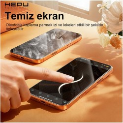 Hepu Armor Premium Apple Iphone Ekran Koruyucu 9H iphone 17/iphone/16 iphone 15/iphone 14/13/12/11 Tüm modeller İçin HD Ekran Koruyucu Darbelere Karşı Dayanıklı Temperli Cam