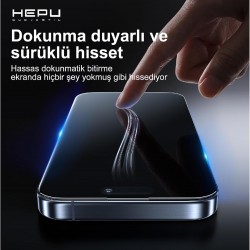 Hepu Nova Clear Apple Iphone Ekran Koruyucu 9H iphone 17/iphone/16 iphone 15/iphone 14/13/12/11 Tüm modeller İçin HD Ekran Koruyucu Darbelere Karşı Dayanıklı Temperli Cam 