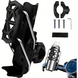 H371 Universal  Bisiklet Termos Tutucu 360 Dönebilen Motosiklet Suluk Gidon Tipi Bardak Tutucu 1.26-3.2” 