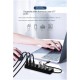 H-507 7 Port Usb 3.0 Hub Çoklayıcı Işıklı Açma Kapama Düğmeli Splitter Windows uyumlu Çoğaltıcı Switch  5 Gbps