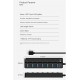 H-507 7 Port Usb 3.0 Hub Çoklayıcı Işıklı Açma Kapama Düğmeli Splitter Windows uyumlu Çoğaltıcı Switch  5 Gbps