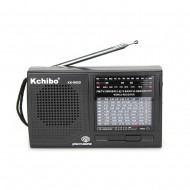 K-9813 Dünya Radyosu AM FM SW1-9 12 Bant Radyo Manuel Frekans Ayarlı Fm Radyo Hassas Pilli Cep Radyosu