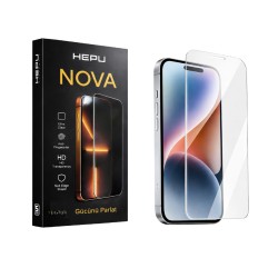 Hepu Nova Clear Apple Iphone Ekran Koruyucu 9H iphone 17/iphone/16 iphone 15/iphone 14/13/12/11 Tüm modeller İçin HD Ekran Koruyucu Darbelere Karşı Dayanıklı Temperli Cam 