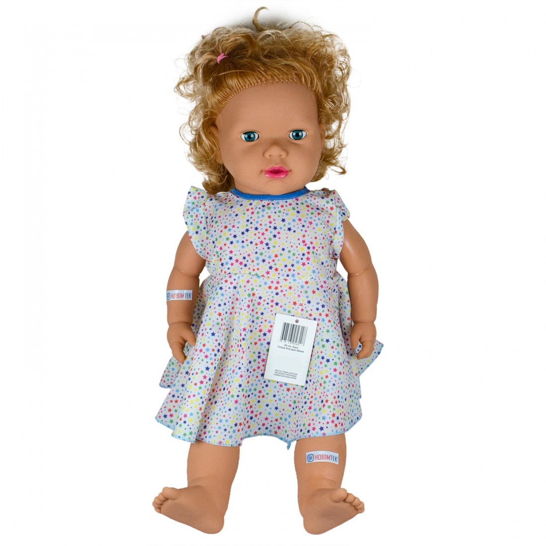 Hobtoys 65 Cm Saçlı Türkçe Konuşan Gerçek Et Bebek Büyük