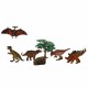 Dinozorların Dünyası 5'li Oyun Seti - Huayangosaurus Turuncu-Yeşil