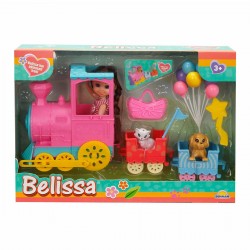 Belissa’nın Tren Yolculuğu ve Sevimli Hayvanları Oyun Seti