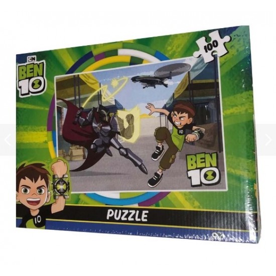  BEN TEN 100 Parça Kutu Puzzle Eğitici Oyuncak